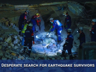 Desperate search for earthquake survivors