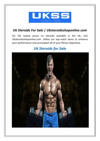 Uk Steroids For Sale | Uksteroidsshoponline.com
