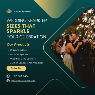 Wedding Sparkler Sizes That Sparkle Your Celebration