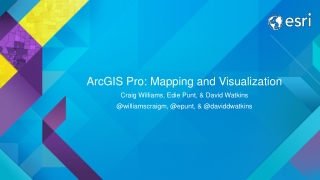ArcGIS Pro: Mapping and Visualization