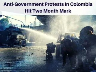 Anti-government protests in Colombia hit two month mark