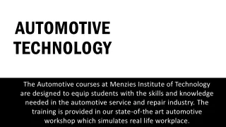 AUTOMOTIVE TECHNOLOGY