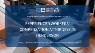 Experienced Workers’ Compensation Attorneys in Henderson