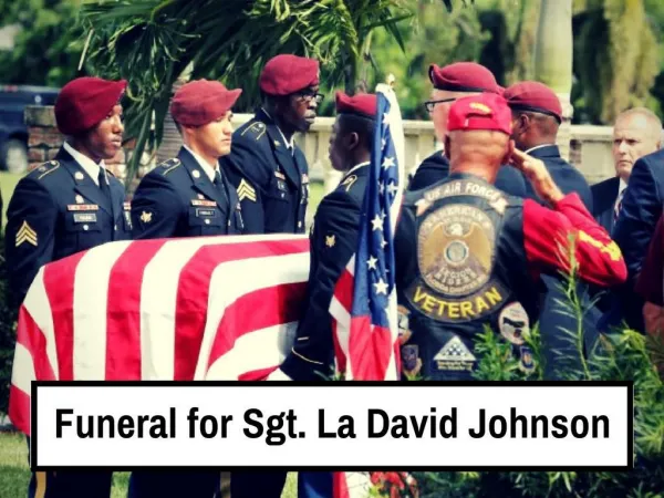 Funeral for Sgt. La David Johnson