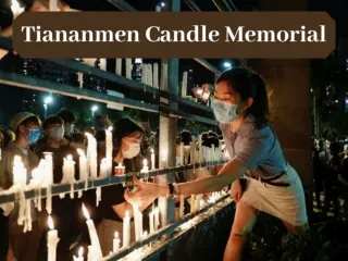 Hong Kongers defy ban and hold Tiananmen candle memorial