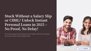 Instant Personal Loan in 2025 – No Proof, No CIBIL, No Delay!