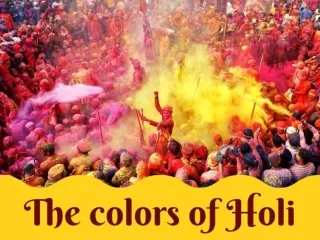 The colors of Holi