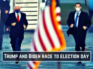 Trump and Biden race to election day