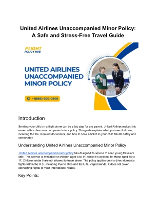 United Airlines Unaccompanied Minor Policy_ A Safe and Stress-Free Travel Guide (1)